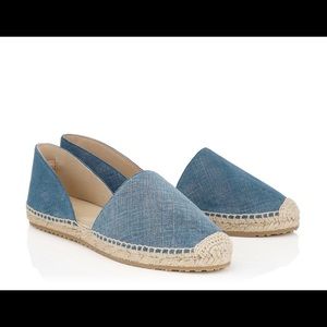 Jimmy Choo DREYA Denim espadrilles.